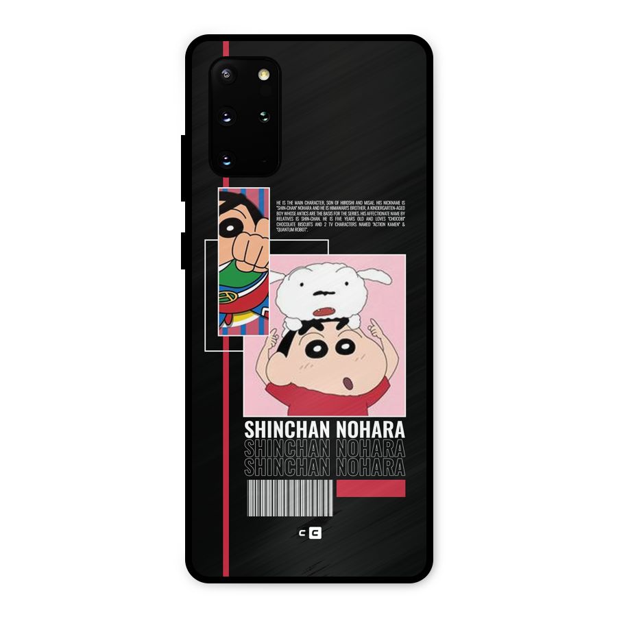 Shinchan Nohara Metal Back Case for Galaxy S20 Plus