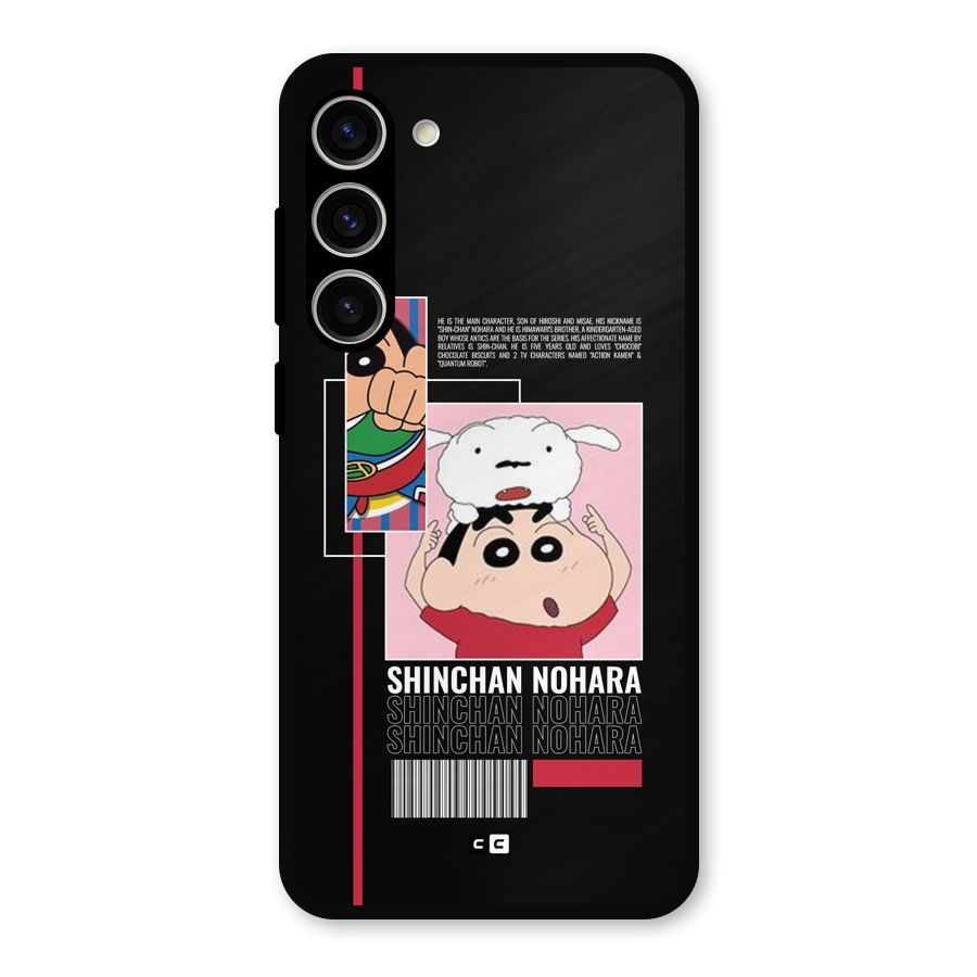 Shinchan Nohara Metal Back Case for Galaxy S23 Plus