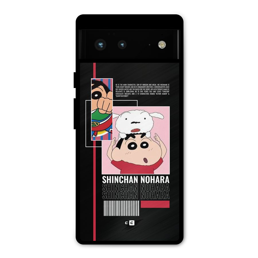 Shinchan Nohara Metal Back Case for Google Pixel 6