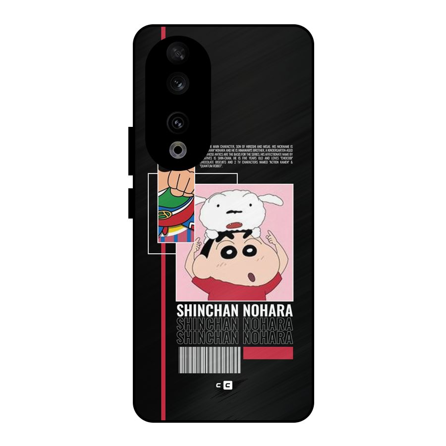 Shinchan Nohara Metal Back Case for Honor 90