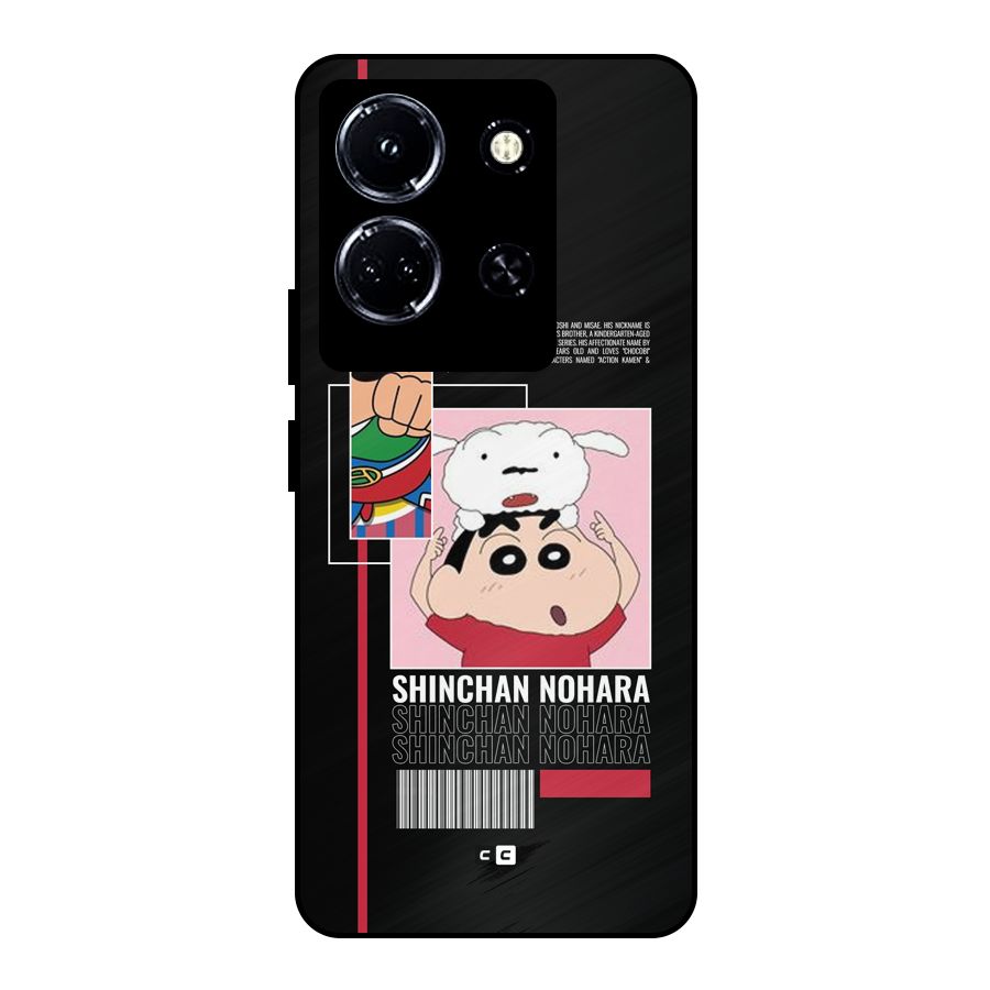 Shinchan Nohara Metal Back Case for Infinix Note 30 5G