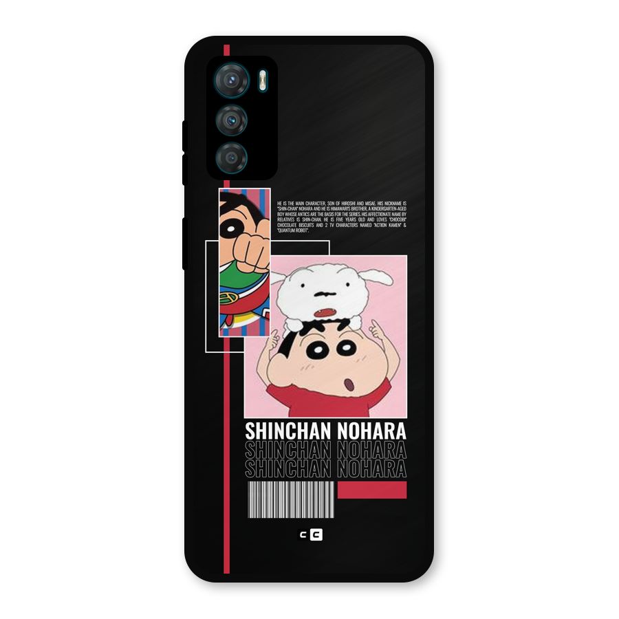 Shinchan Nohara Metal Back Case for Moto G42