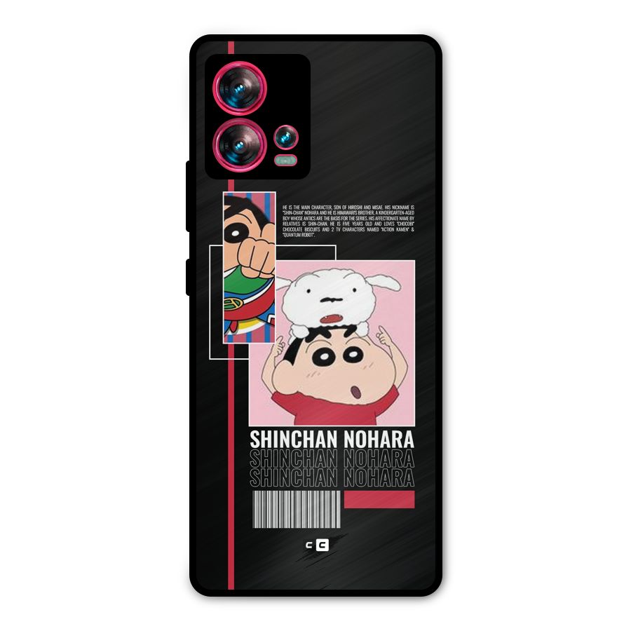 Shinchan Nohara Metal Back Case for Motorola Edge 30 Fusion