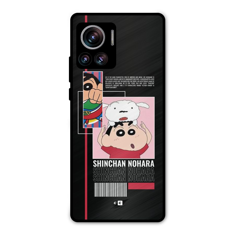 Shinchan Nohara Metal Back Case for Motorola Edge 30 Ultra