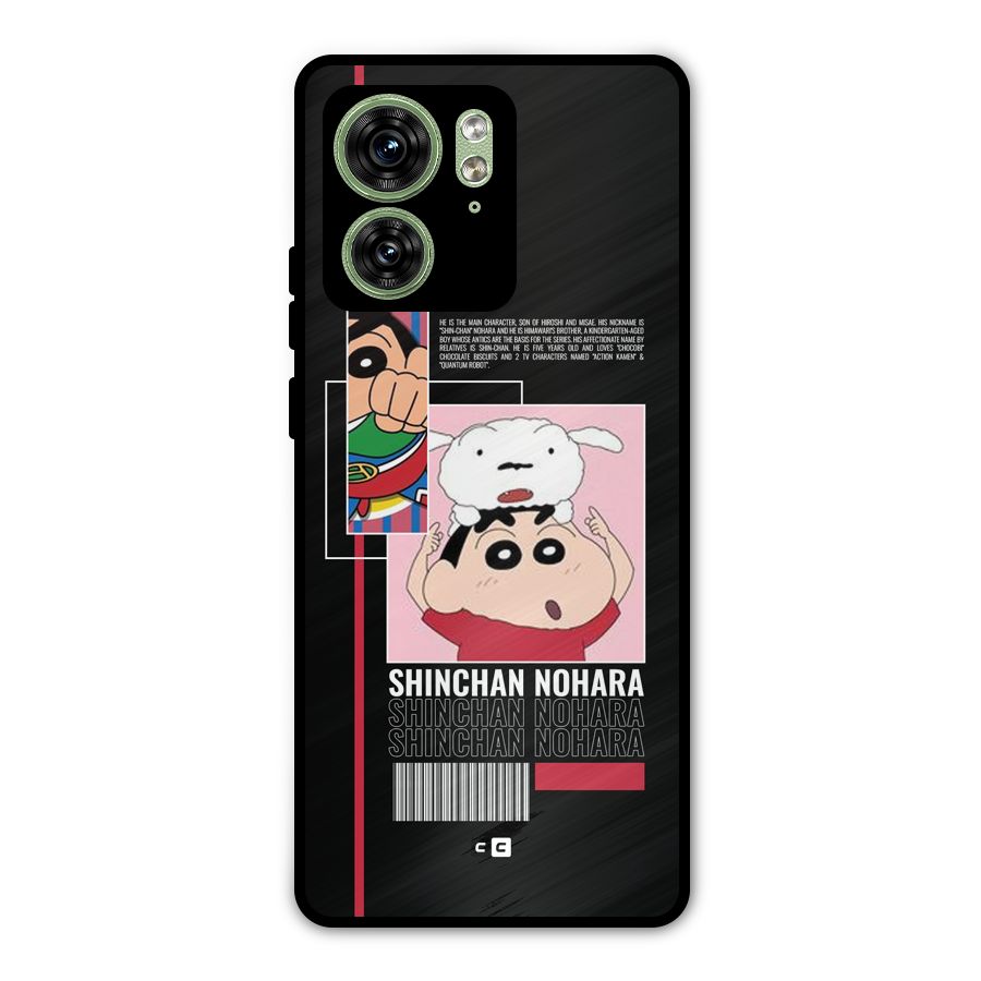 Shinchan Nohara Metal Back Case for Motorola Edge 40 5G