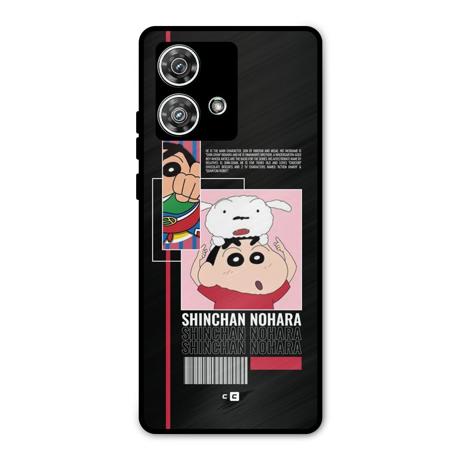 Shinchan Nohara Metal Back Case for Motorola Edge 40 Neo