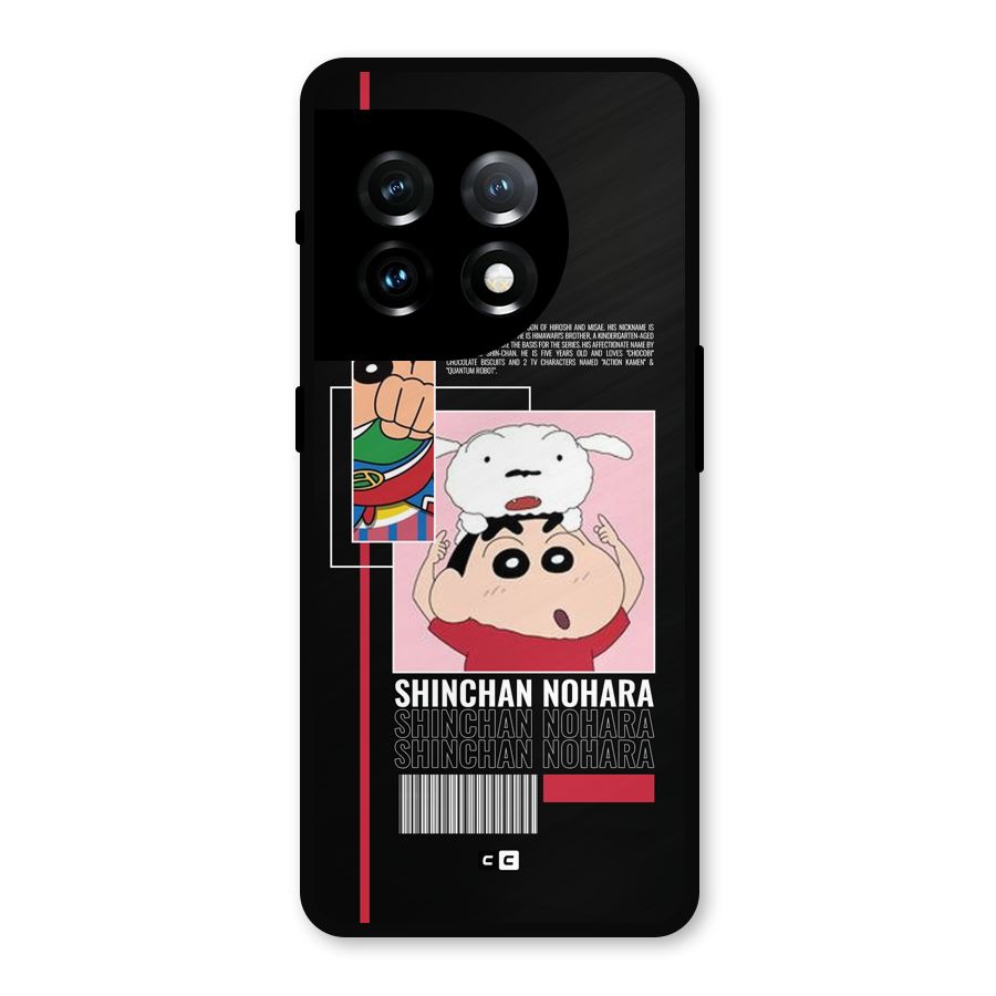 Shinchan Nohara Metal Back Case for OnePlus 11