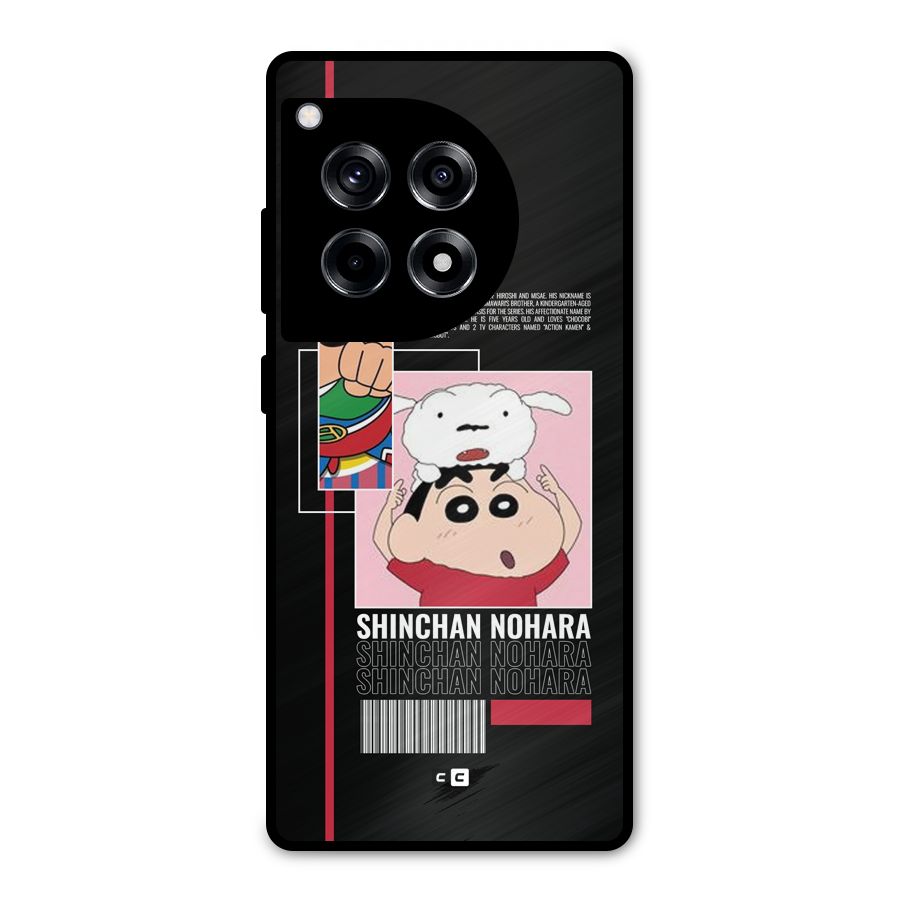 Shinchan Nohara Metal Back Case for OnePlus 12R