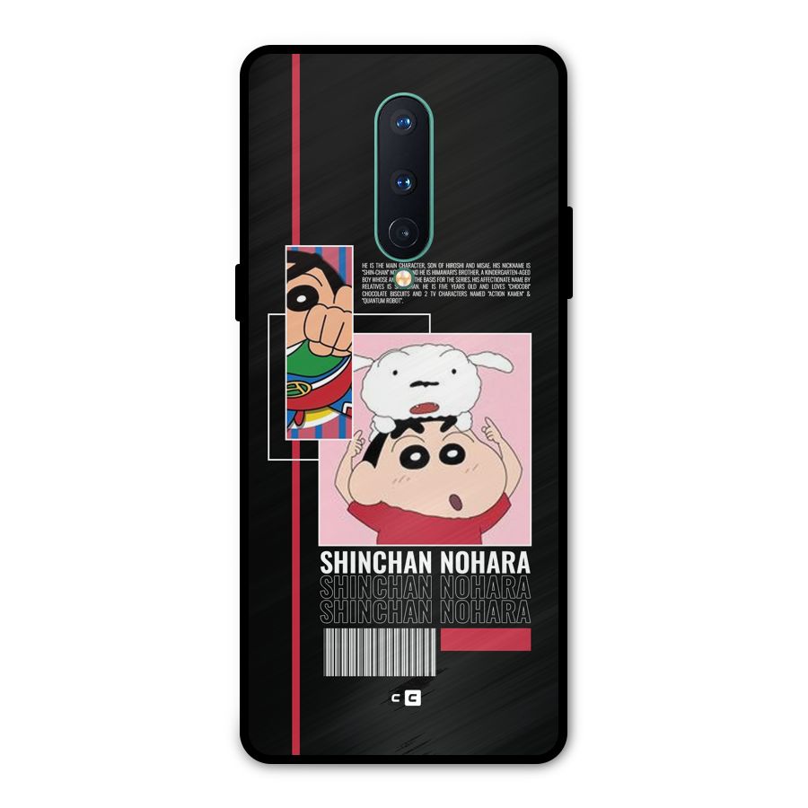 Shinchan Nohara Metal Back Case for OnePlus 8