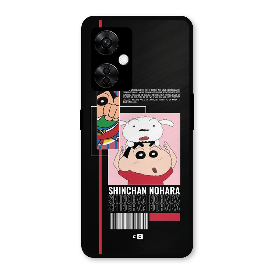 Shinchan Nohara Metal Back Case for OnePlus Nord CE 3 Lite