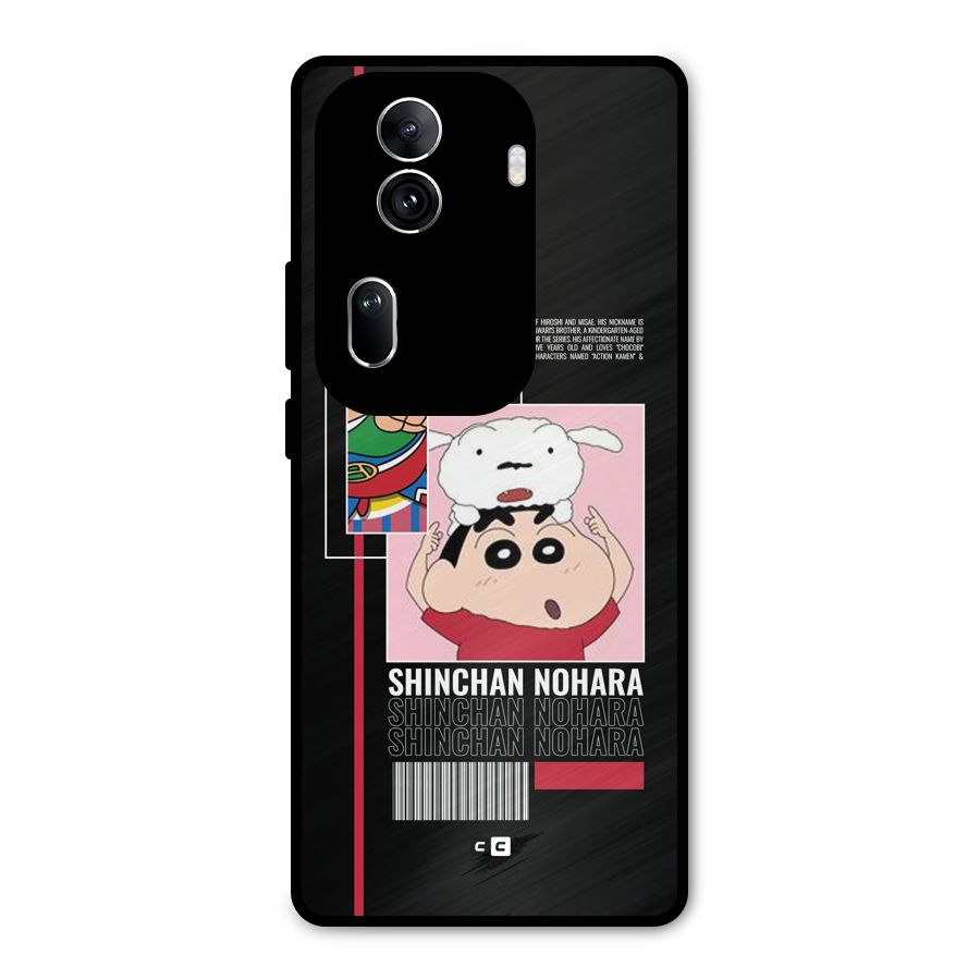 Shinchan Nohara Metal Back Case for Oppo Reno11 Pro 5G