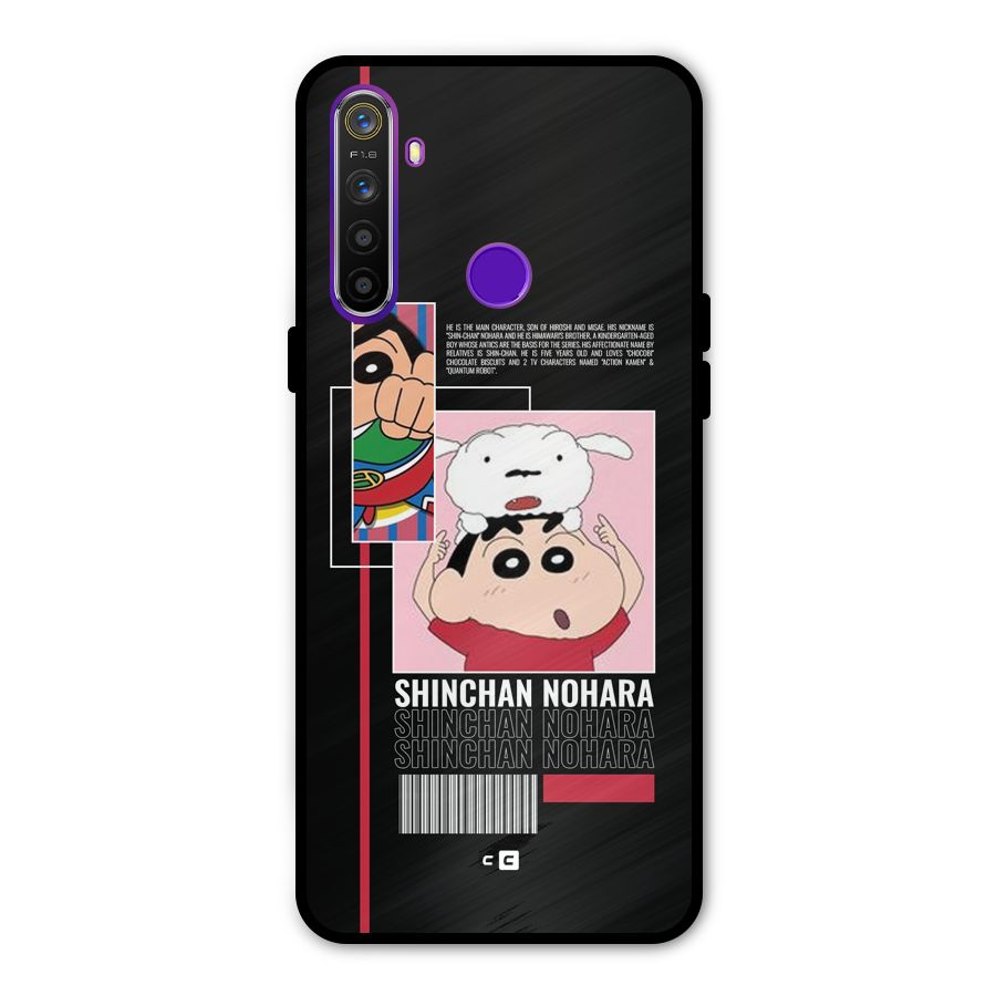 Shinchan Nohara Metal Back Case for Realme 5