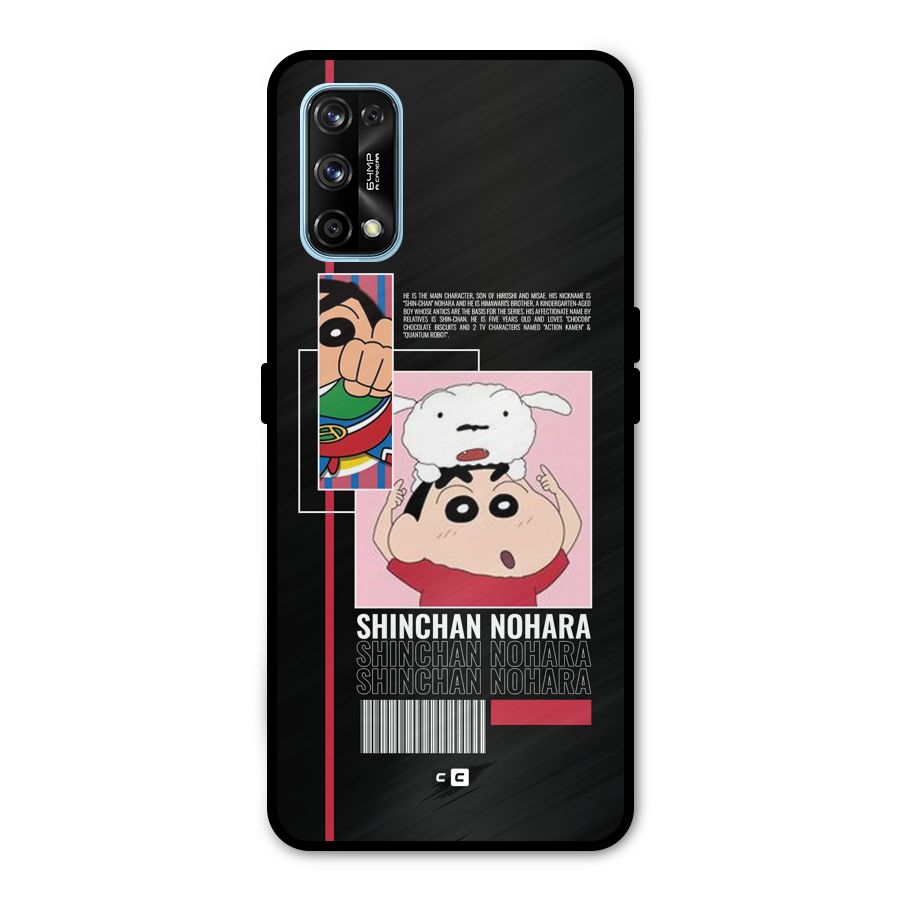Shinchan Nohara Metal Back Case for Realme 7 Pro