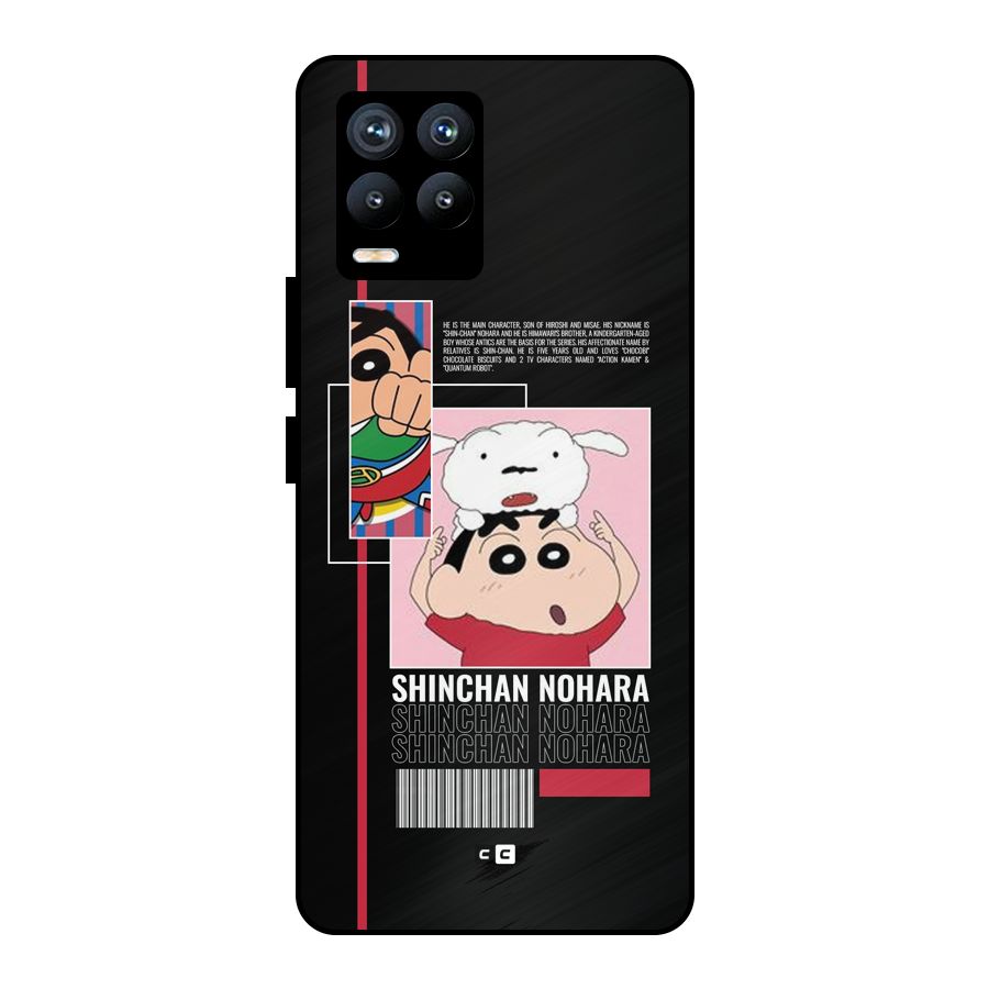 Shinchan Nohara Metal Back Case for Realme 8 Pro