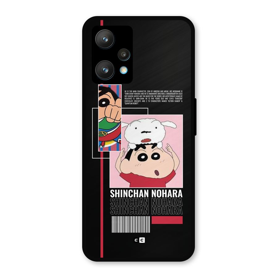 Shinchan Nohara Metal Back Case for Realme 9 Pro Plus 5G