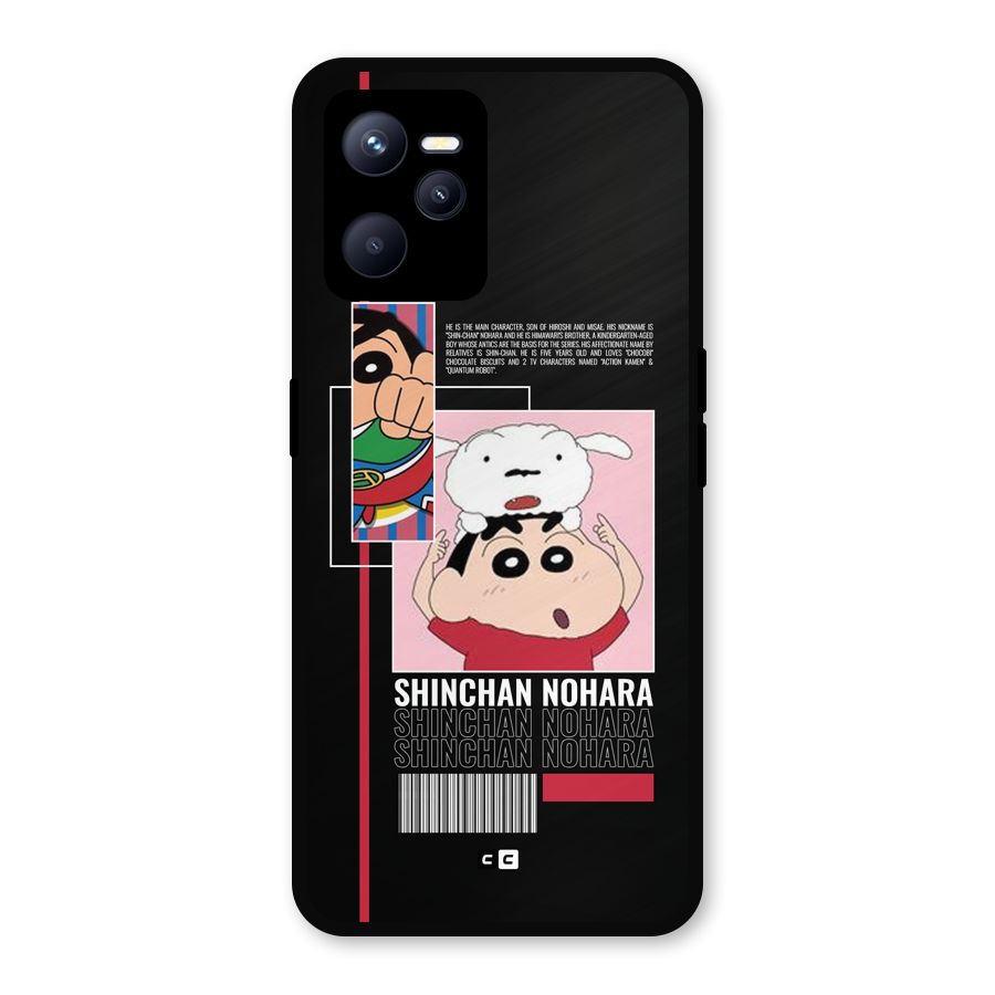 Shinchan Nohara Metal Back Case for Realme C35