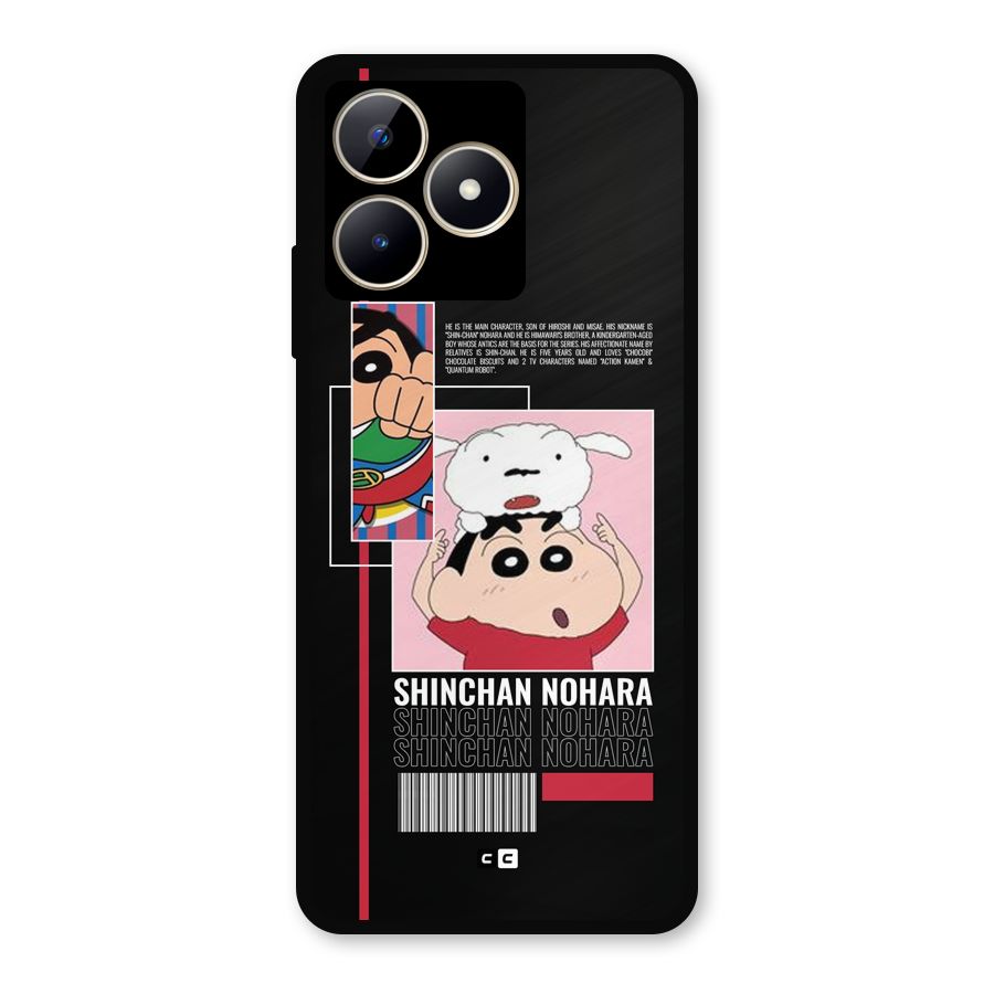 Shinchan Nohara Metal Back Case for Realme C53