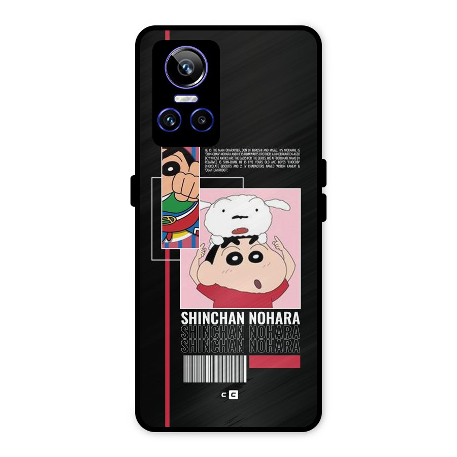 Shinchan Nohara Metal Back Case for Realme GT Neo 3