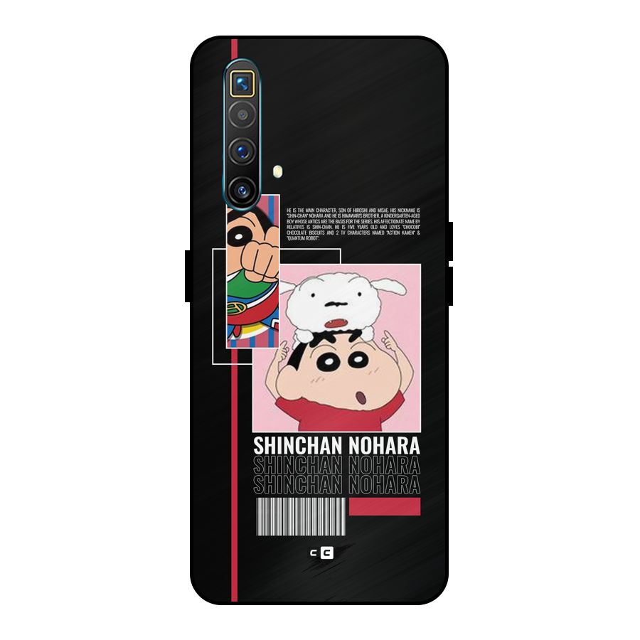 Shinchan Nohara Metal Back Case for Realme X3