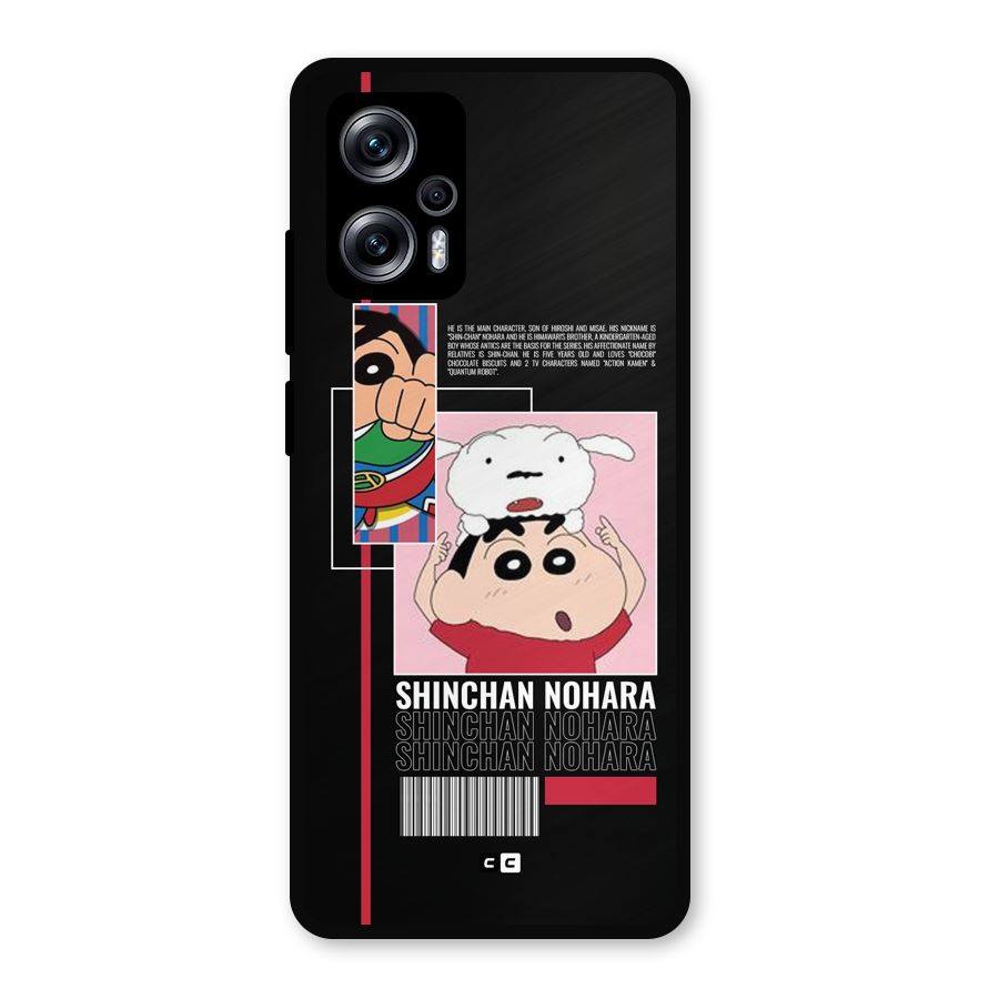 Shinchan Nohara Metal Back Case for Redmi K50i