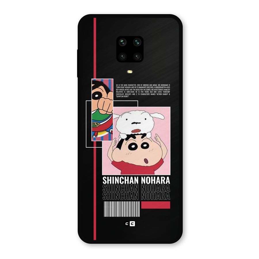 Shinchan Nohara Metal Back Case for Redmi Note 10 Lite
