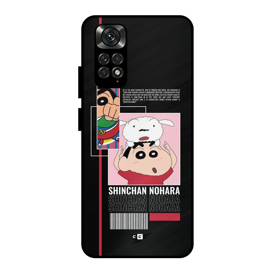 Shinchan Nohara Metal Back Case for Redmi Note 11 Pro Plus 5G