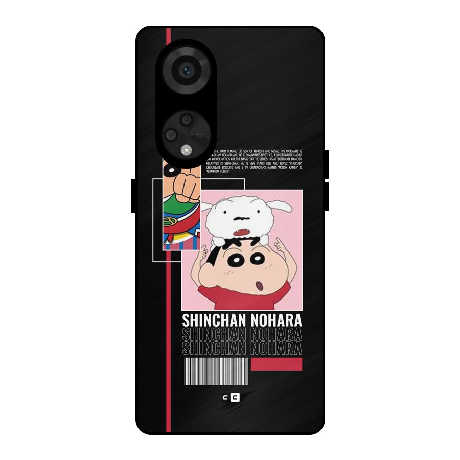 Shinchan Nohara Metal Back Case for Reno8 T 5G