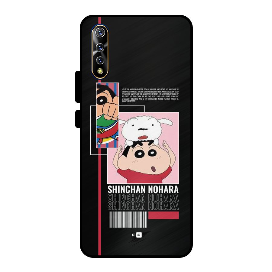 Shinchan Nohara Metal Back Case for Vivo S1