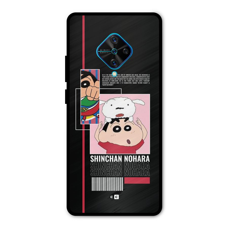 Shinchan Nohara Metal Back Case for Vivo S1 Pro