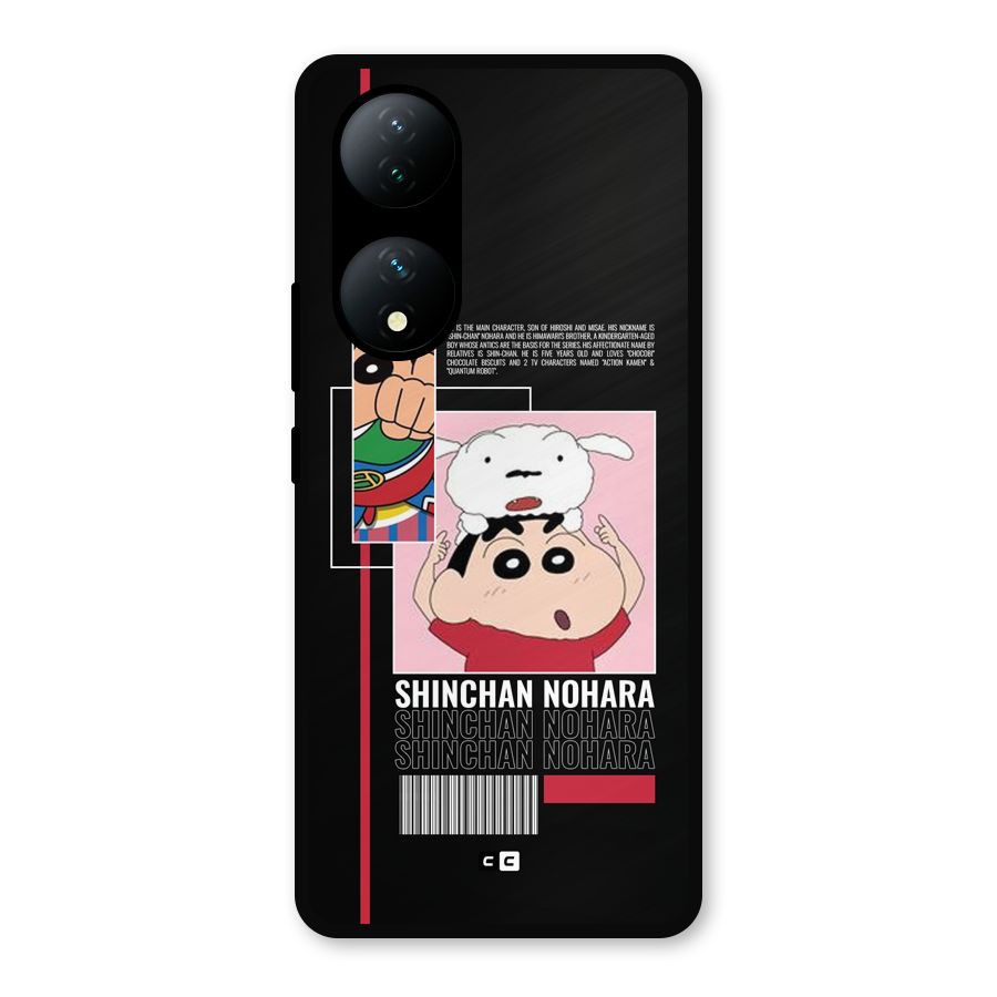 Shinchan Nohara Metal Back Case for Vivo T2
