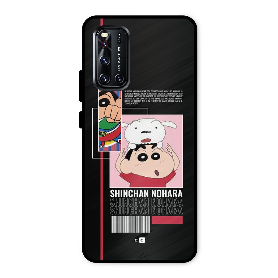 Shinchan Nohara Metal Back Case for Vivo V19