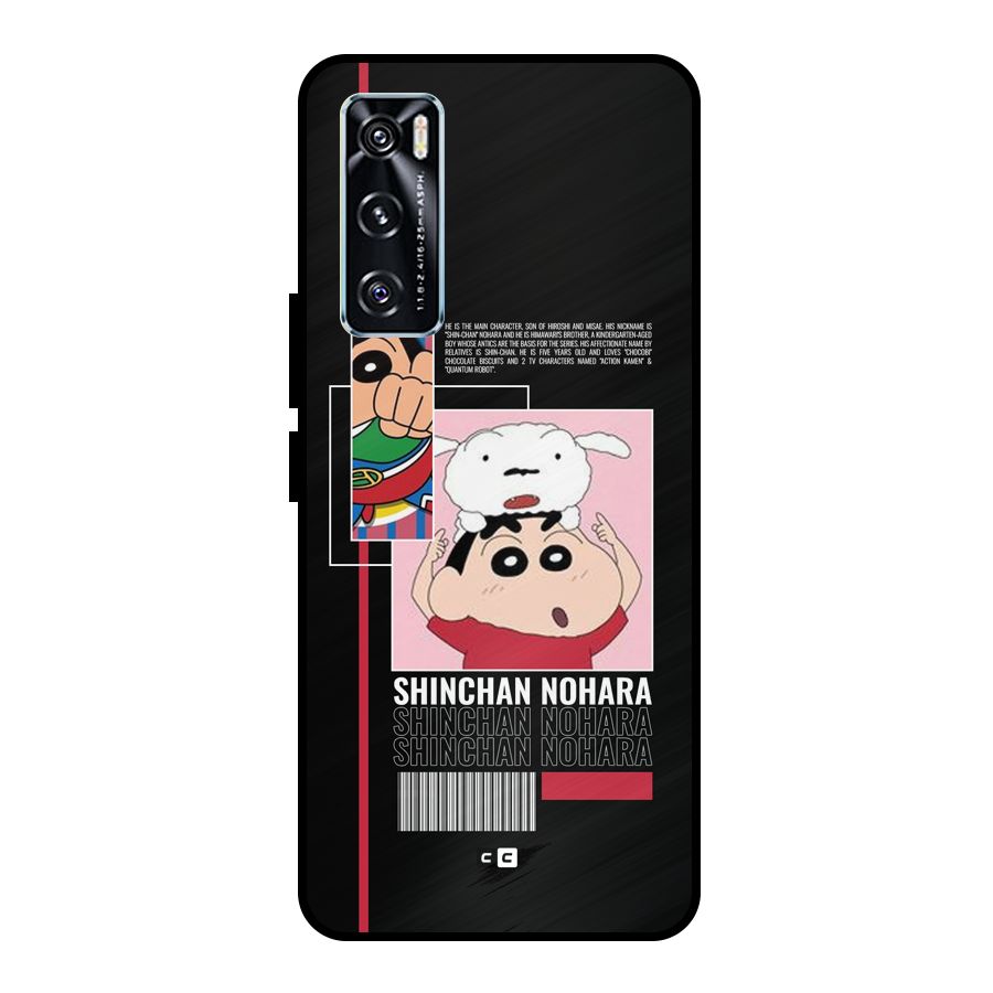 Shinchan Nohara Metal Back Case for Vivo V20 SE