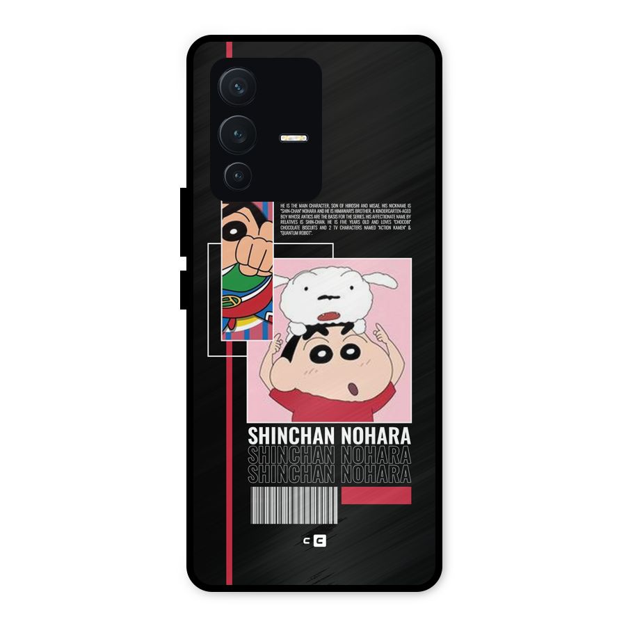 Shinchan Nohara Metal Back Case for Vivo V23 5G