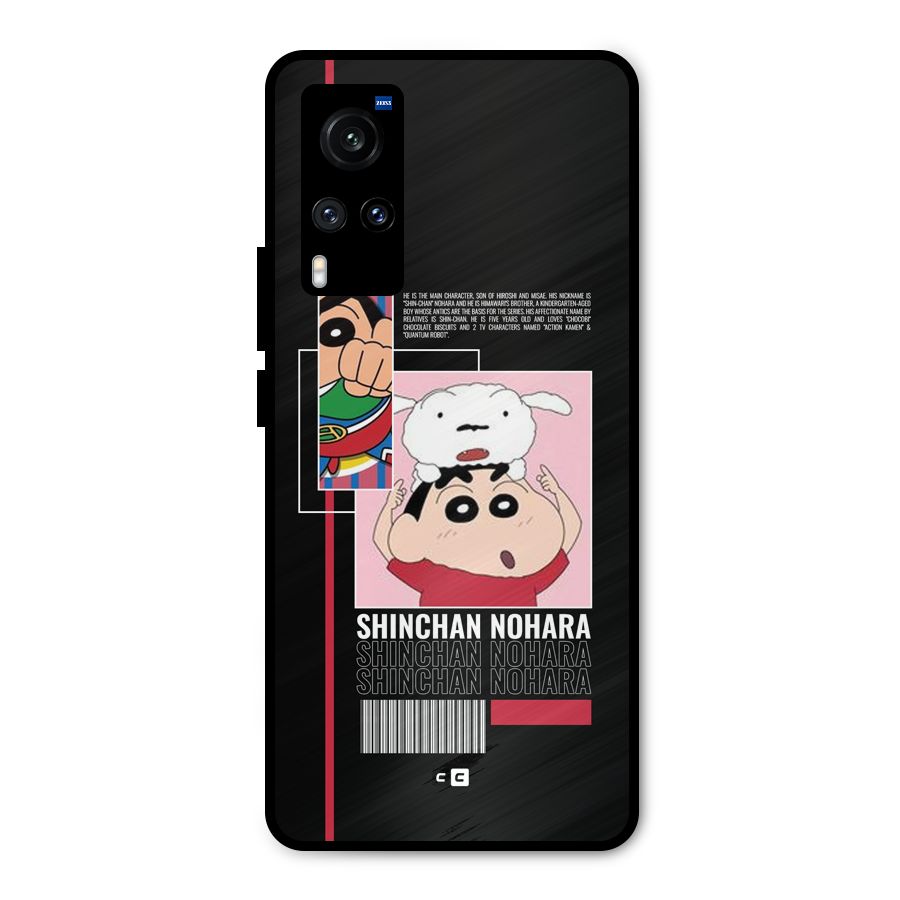 Shinchan Nohara Metal Back Case for Vivo X60
