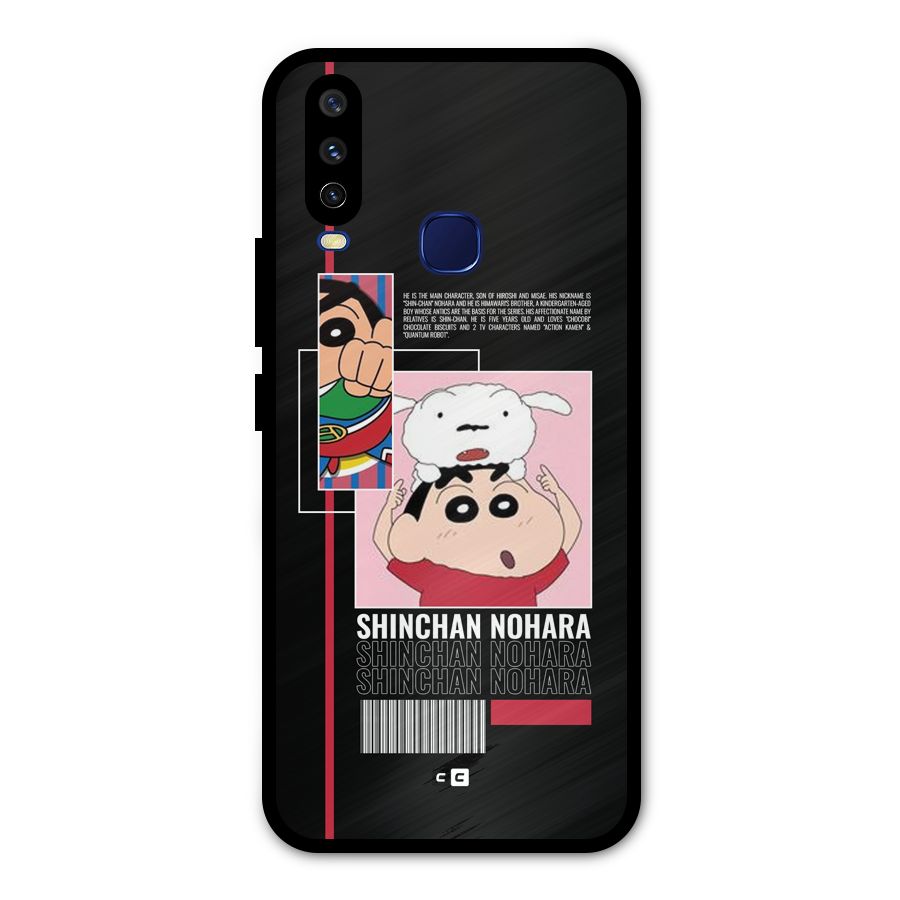 Shinchan Nohara Metal Back Case for Vivo Y12