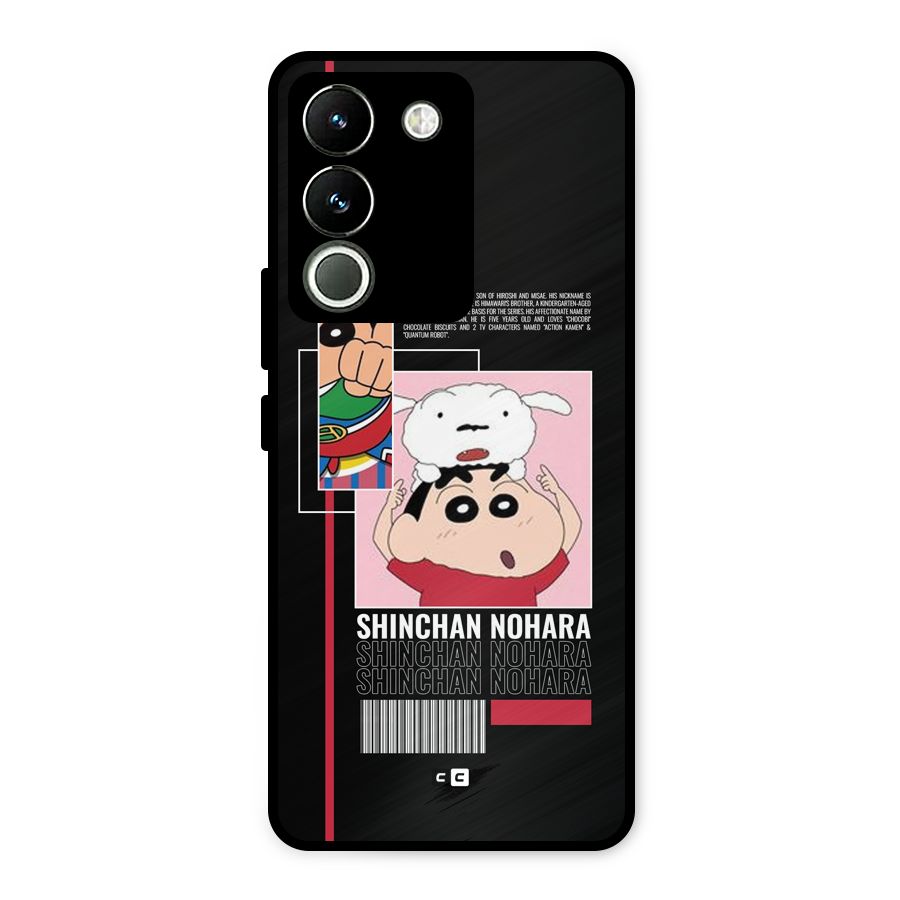Shinchan Nohara Metal Back Case for Vivo Y200
