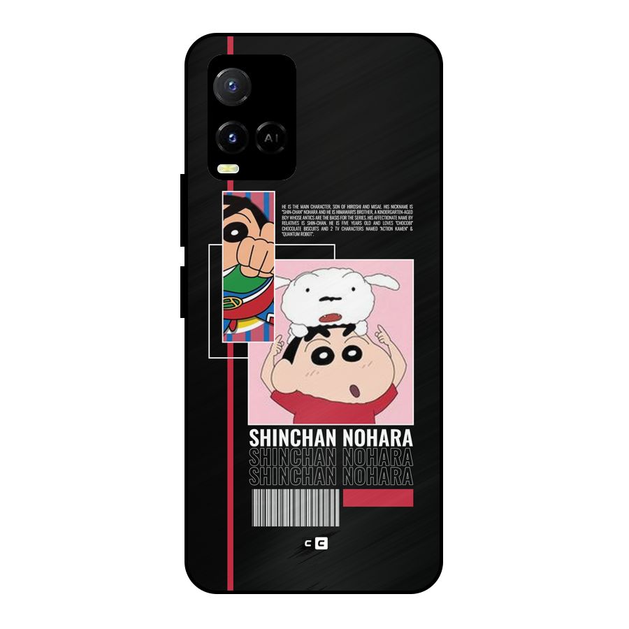 Shinchan Nohara Metal Back Case for Vivo Y21