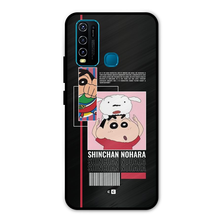 Shinchan Nohara Metal Back Case for Vivo Y30