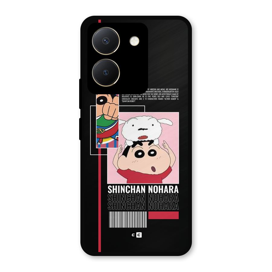 Shinchan Nohara Metal Back Case for Vivo Y36