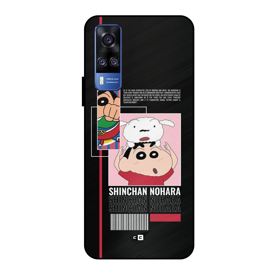 Shinchan Nohara Metal Back Case for Vivo Y51