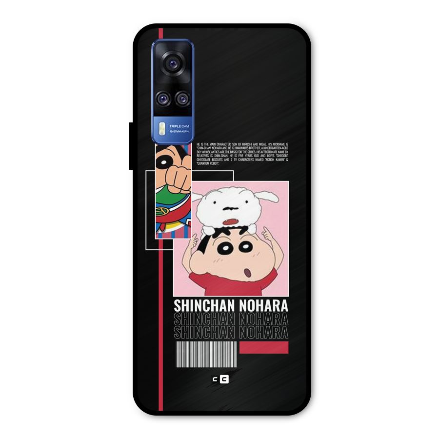 Shinchan Nohara Metal Back Case for Vivo Y51A