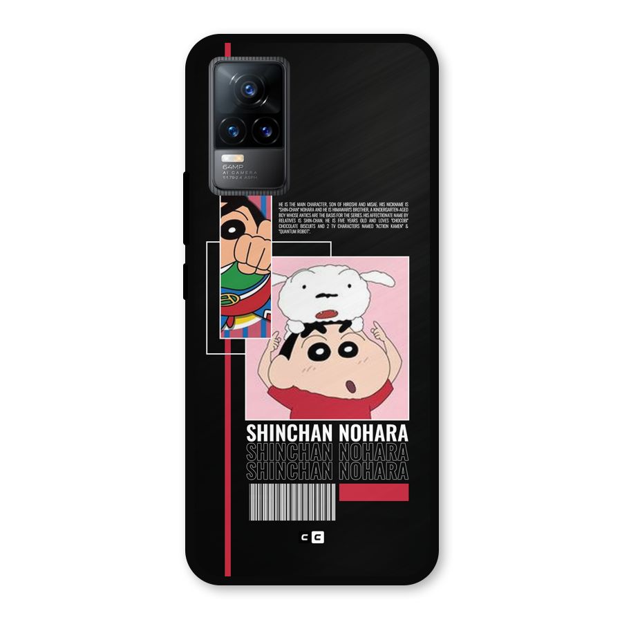 Shinchan Nohara Metal Back Case for Vivo Y73