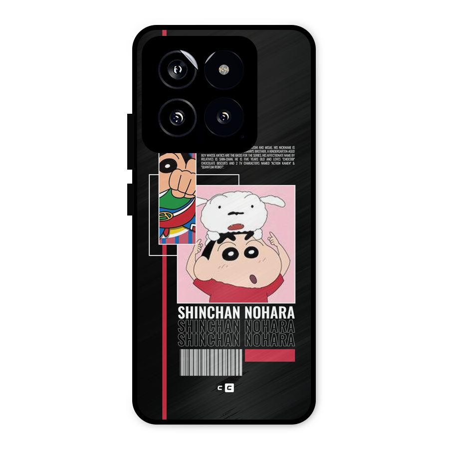 Shinchan Nohara Metal Back Case for Xiaomi 14