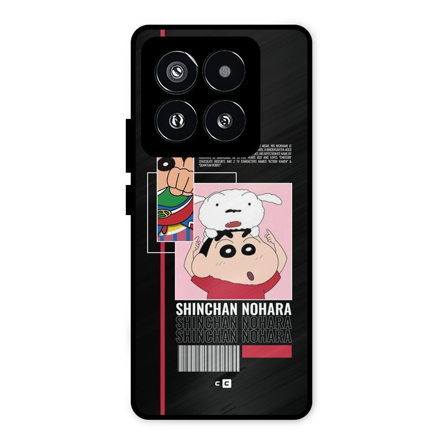 Shinchan Nohara Metal Back Case for Xiaomi 14 Pro