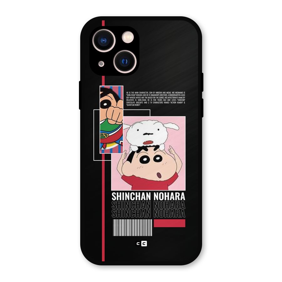 Shinchan Nohara Metal Back Case for iPhone 13