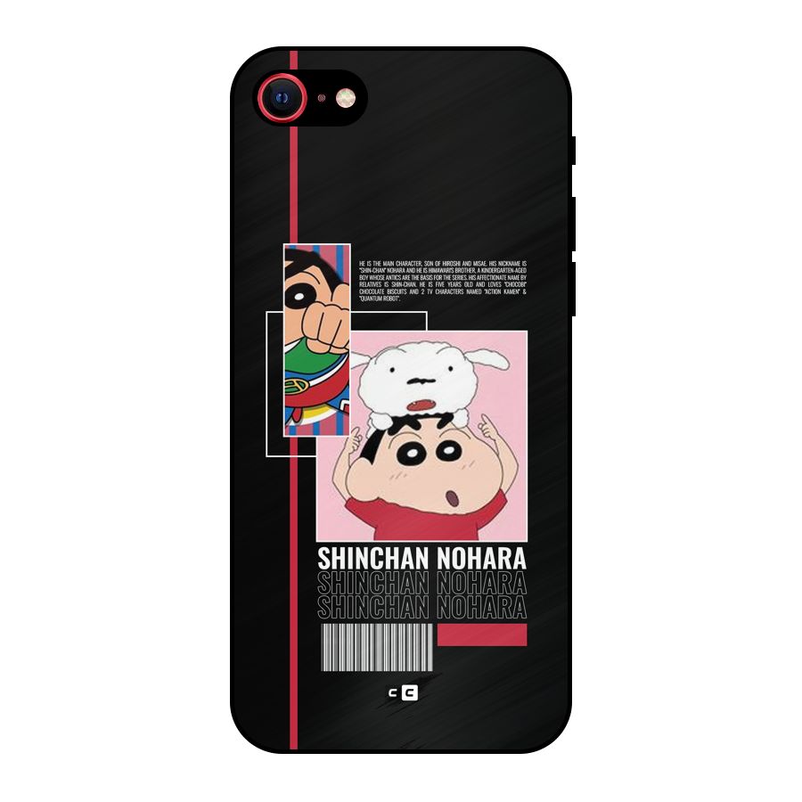 Shinchan Nohara Metal Back Case for iPhone 8
