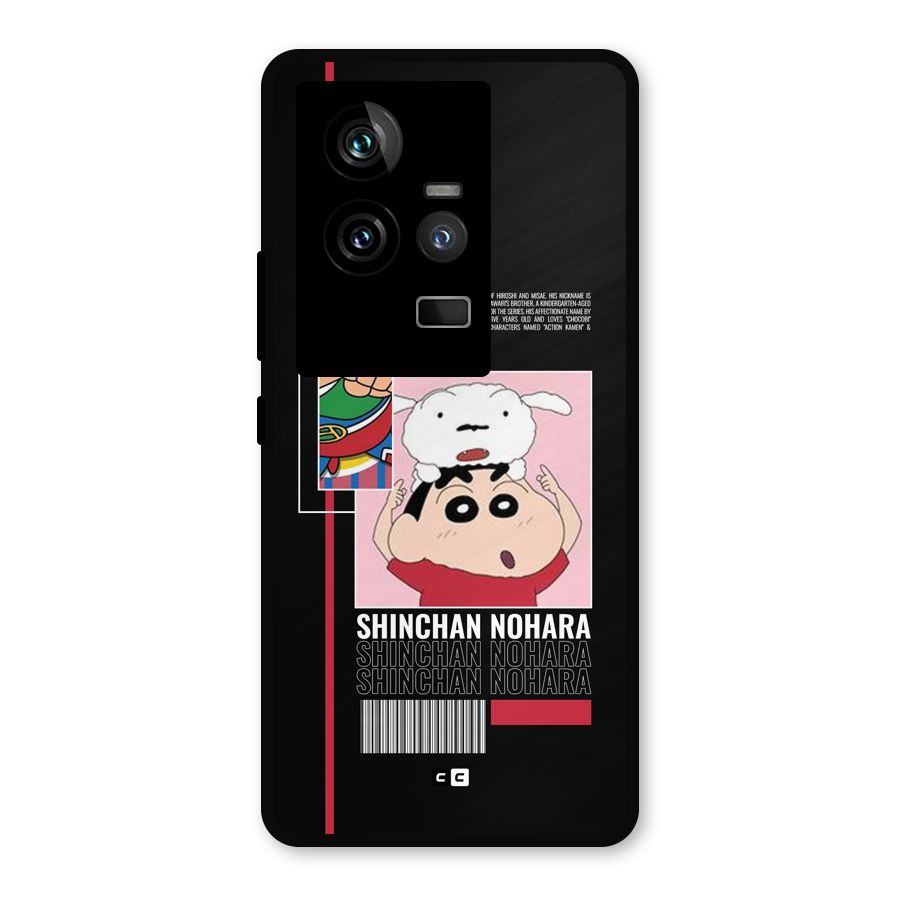 Shinchan Nohara Metal Back Case for iQOO 11 5G