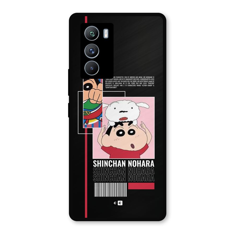 Shinchan Nohara Metal Back Case for iQOO 9 SE