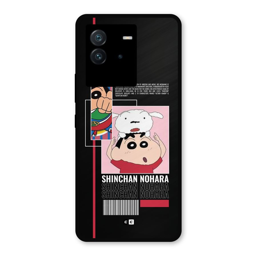 Shinchan Nohara Metal Back Case for iQOO Neo 6 5G
