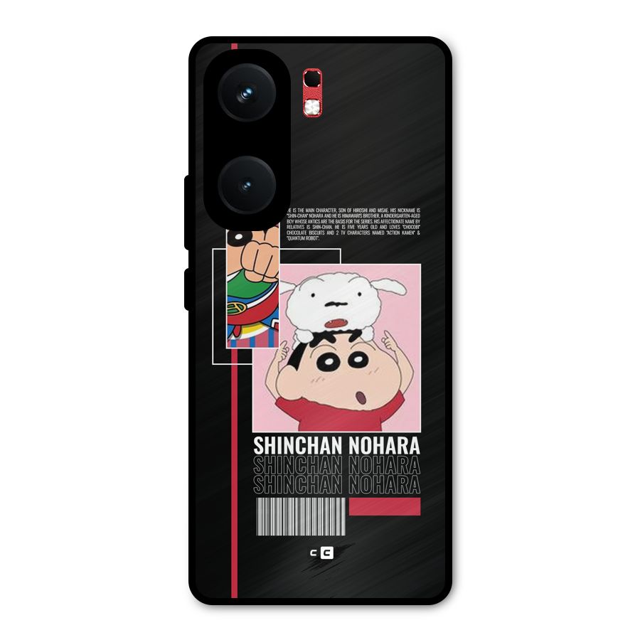 Shinchan Nohara Metal Back Case for iQOO Neo 9 Pro